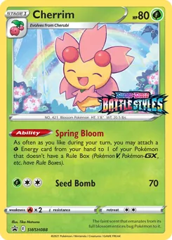 SWSH Black Star Promos Cherrim Pokémon card